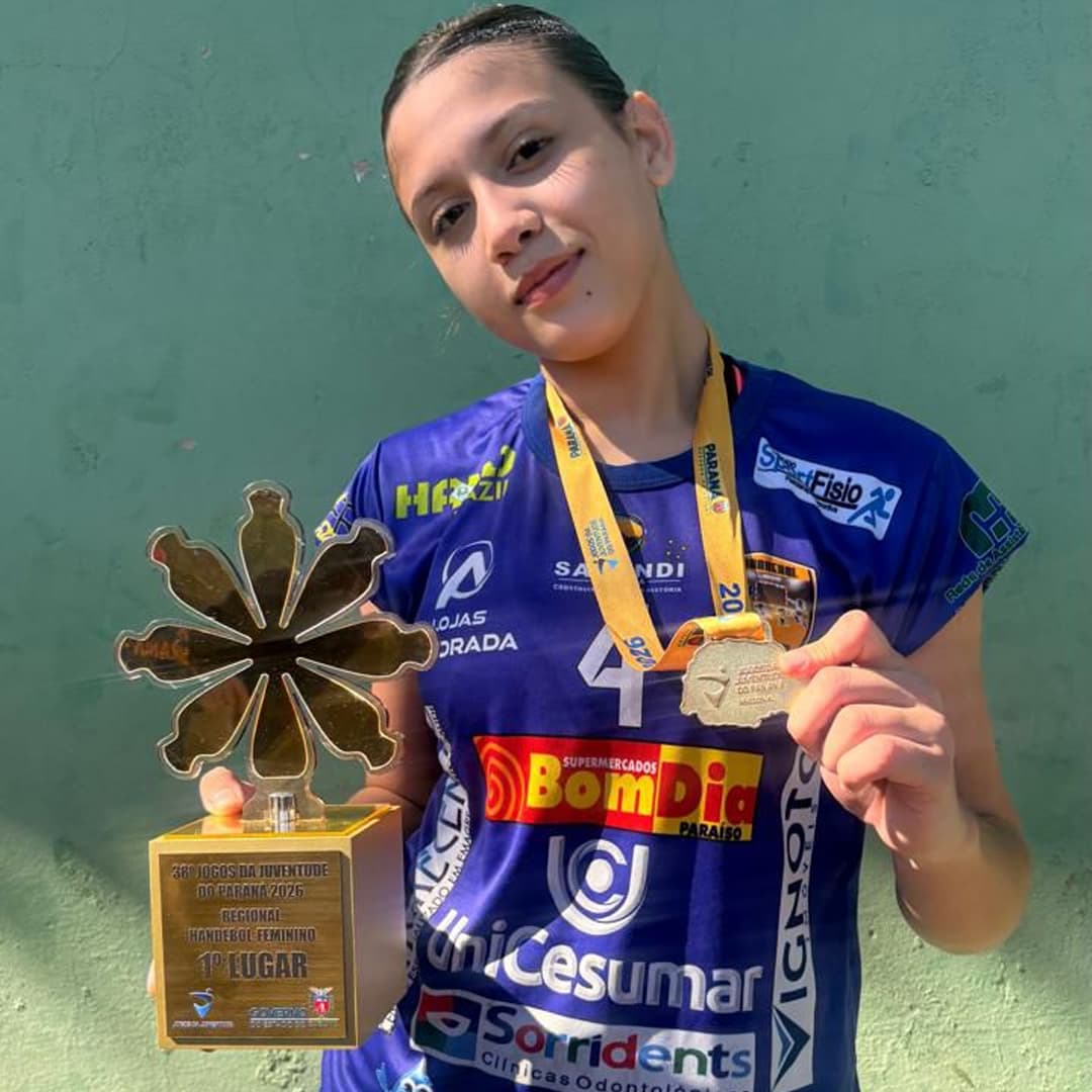 Atleta de Sarandi é convocada para terceira fase de treinamentos da Seleção Paranaense Cadete de Handebol